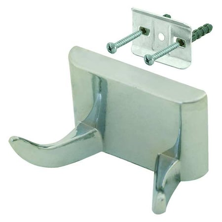 Robe Hook, Chrome, 1-7/16" H