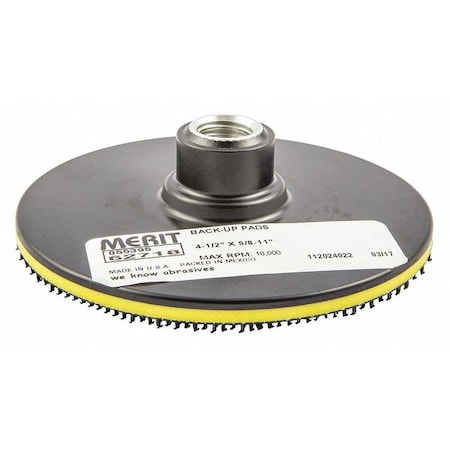 Backup Pad, 4-1/2" dia., 10, 000 Max. RPM