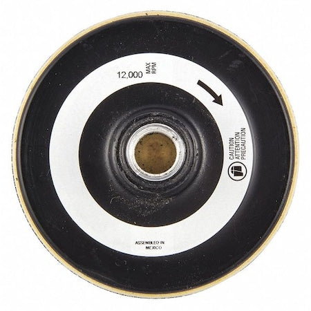 Disc Backup Pad, 5" dia., 10, 000 Max. RPM