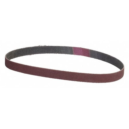 Sanding Belt, 3/8 in W, 13 in L, Coated, Aluminum Oxide, P120 Grit, Medium, XP0998W, Brown