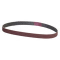Sanding Belt, 3/8 in W, 13 in L, Coated, Aluminum Oxide, P80 Grit, Coarse, YP0998W, Brown
