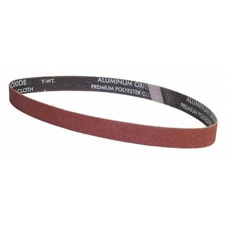 Sanding Belt, 1 in W, 42 in L, Coated, Aluminum Oxide, P60 Grit, Coarse, YP0998W, Brown