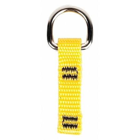 D-Ring Connector, Yellow, Nylon, PK10