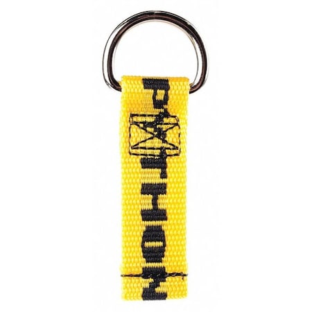 D-Ring Connector, Yellow, Nylon, PK10