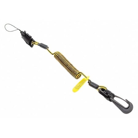 Clip Loop Coil Tether, 45/64" W, PK10