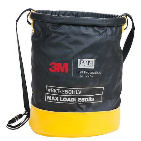 Bucket, Black, Yellow, Vinyl