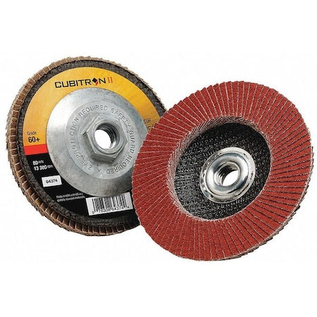 Flap Disc, Type 27, 4-1/2" dia., 60 Grit