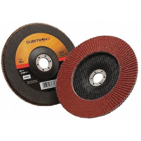 Flap Disc, Type 27, 7" dia., 80 Grit