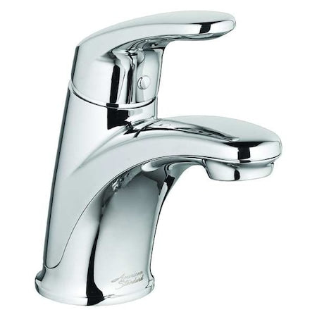 Manual Mid Arc Bathroom Faucet, Single Hole Mount, Chrome 1 Hole