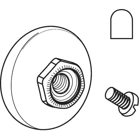 Door Roller, Nylon, 3/4"L, PR