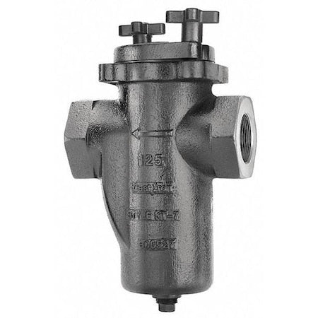 Basket Strainer, 3/8"" Pipe, Threaded, Cast iron, 200 psi at 150 Degrees F WOG