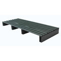 Recycled Rigid PVC Pallet, 18 in L, 48 in W, 4 in H, 500 lb Dynamic