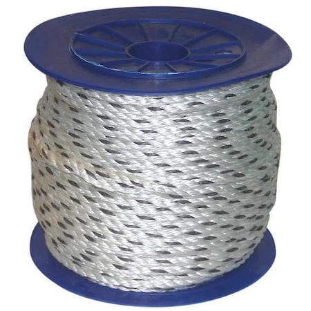 Rope, 600ft, Blk Tracer/Wht, 293lb, Cmposite