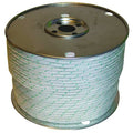 Rope, 600ft, Wht/Grn Tracer, 200lb., Polystr