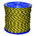Rope, 300ft, Blk/Yllw, 2600lb., Polyprpylne
