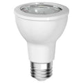 7 W, Compact LED Bulb, White, PAR20, 3000K Temp. Clear, Dimmable