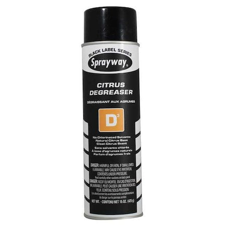 Degreaser, 15 oz, Aerosol Can, Liquid, Colorless