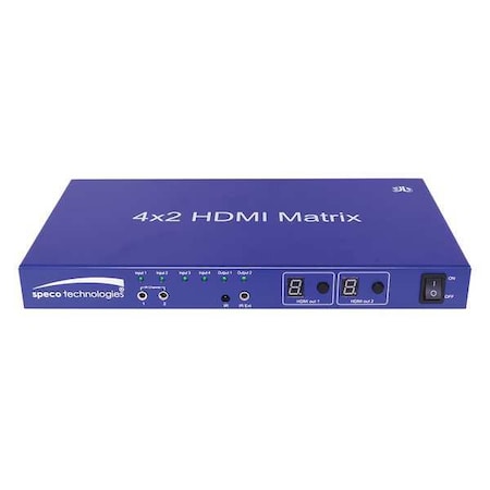 HDMI Matrix, 5-7/8inLx10-7/8inWx1-1/4inH