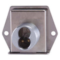 Interchangeable Core Cabinet and Drawer Dead Bolt Locks, Satin Chrome, 0 Number of Keys