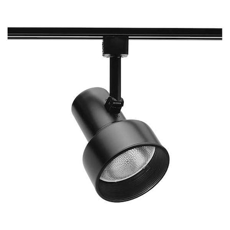 Track Lighting Head,Step,Blk/Blk,4 3/8in
