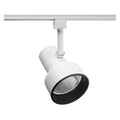 Track Lighting Head,Step,Wht/Blk,4 3/8in