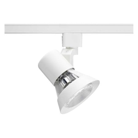 Track Lighting Head,Flare,Wht,3 1/2in