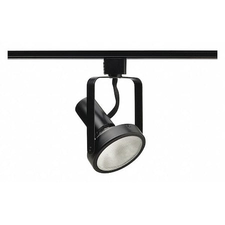 Track Lighting Head,Gimbaled,Blk,3 7/8in