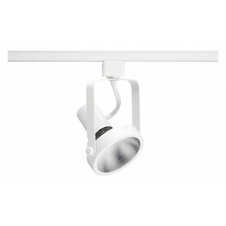 Track Lighting Head,Gimbaled,Wht,3 7/8in