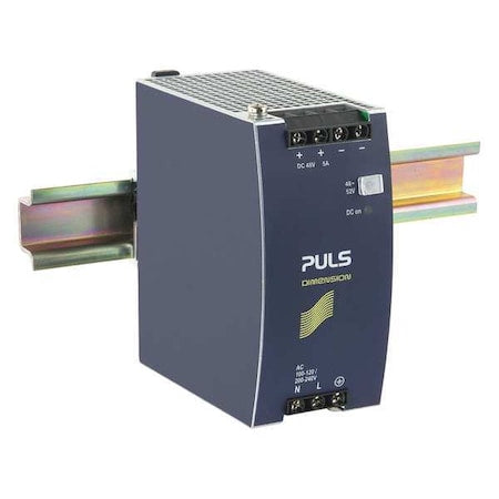 DC Power Supply, 100/120V AC; 200/240V AC, 48/52V DC, 240 W, 5 A, DIN Rail