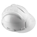 Hard Hat, Gladiator II, Polyethylene, 6 Point Ratchet, Type 1, Class E, White