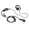 Ear Loop Earpiece, Black, Two Pin, C-Style