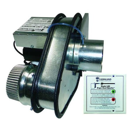 Steel 11"D, 14.1"H, 11.1"W Inline Duct Fan