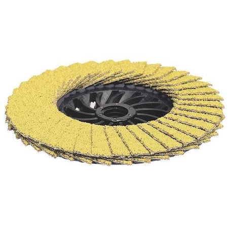 4-1/2" x 5/8"-11 Hard Edge Performance Coated PREDATOR Nylon Flap Disc, 80 Grit
