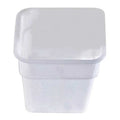 Stackable Food Storage Container, White, Polyethylene