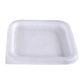 Stackable Container Lid, White, Polyethylene