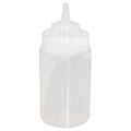 Squeeze Bottle, Plastic, Clear, 12 oz., PK12