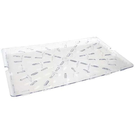 Storage Box Drain Tray, 21 in L, Clear
