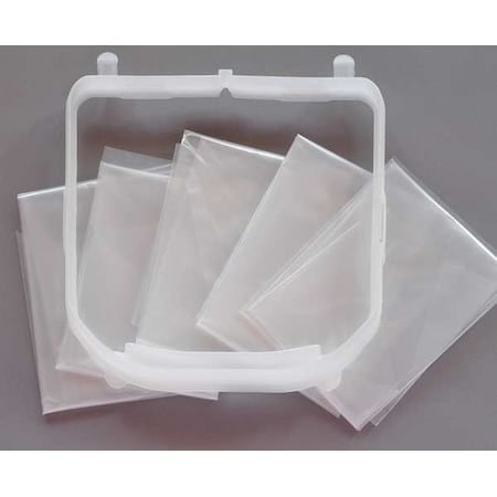 HDPE Paint Bucket Liner, 13" L, 1/2" D, 10" W