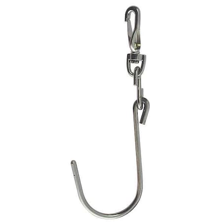 Iron Ladder Hanging Hook, 7 in L, 1/2 in D, 2 1/4 in W