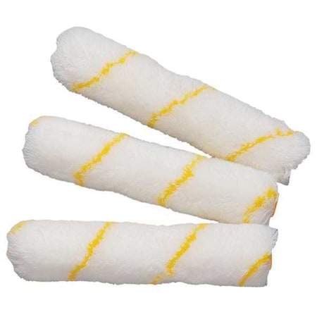 6" Paint Roller Cover, 3/8" Nap, Polypropylene, 3 PK