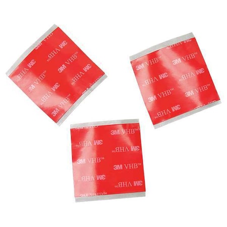 Foam Tape, Transparent, Square, PK250