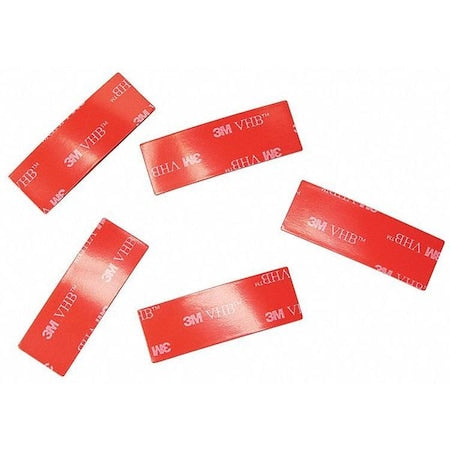Foam Tape, Transparent, Strip, PK5