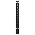 Single Slotted Standard 72"H, Black, 5PK