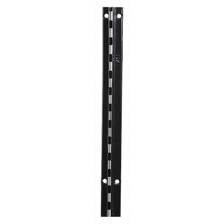 Single Slotted Standard 72"H, Black, 5PK