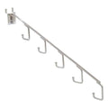 Waterfall Hook, Sil, 18" L, 1" W, PK48