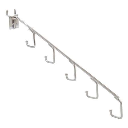 Waterfall Hook, Sil, 18" L, 1" W, PK48