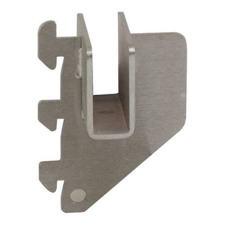 Bracket, 1"L, 16 ga., Satin Chrome, 25PK