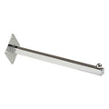 Square Tubing Faceout, Chrome, 12"L, PK24