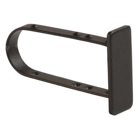 End Cap, Blk, 1 in H, 1/4 in W, PK100