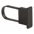 End Cap, Blk, 1 in H, 1/4 in W, PK100